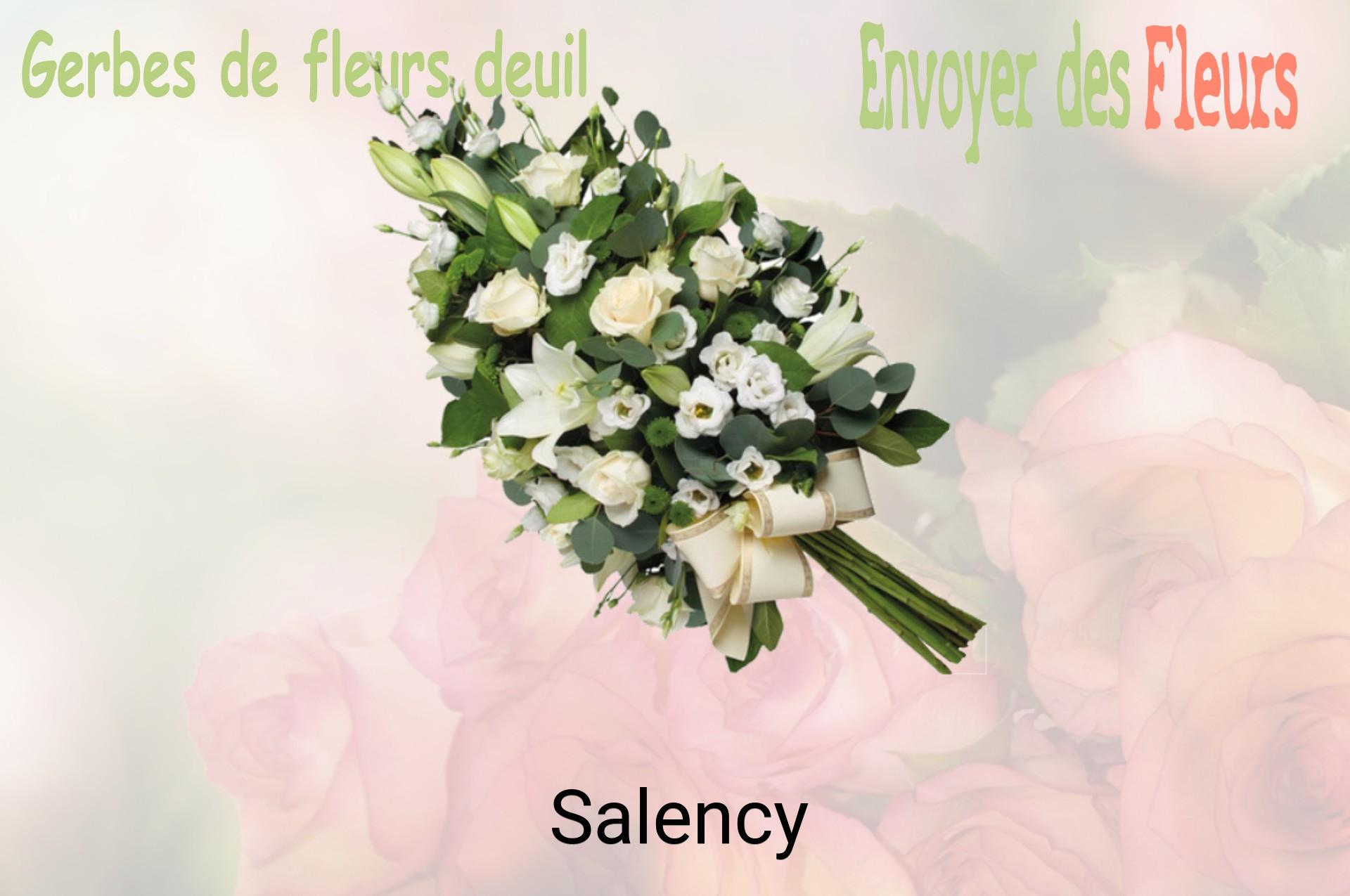 Gerbe de fleurs de deuil livrée à Salency